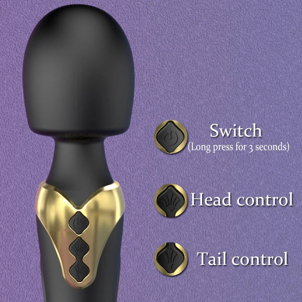 AV Magic Wand Vibrator with 10 Modes