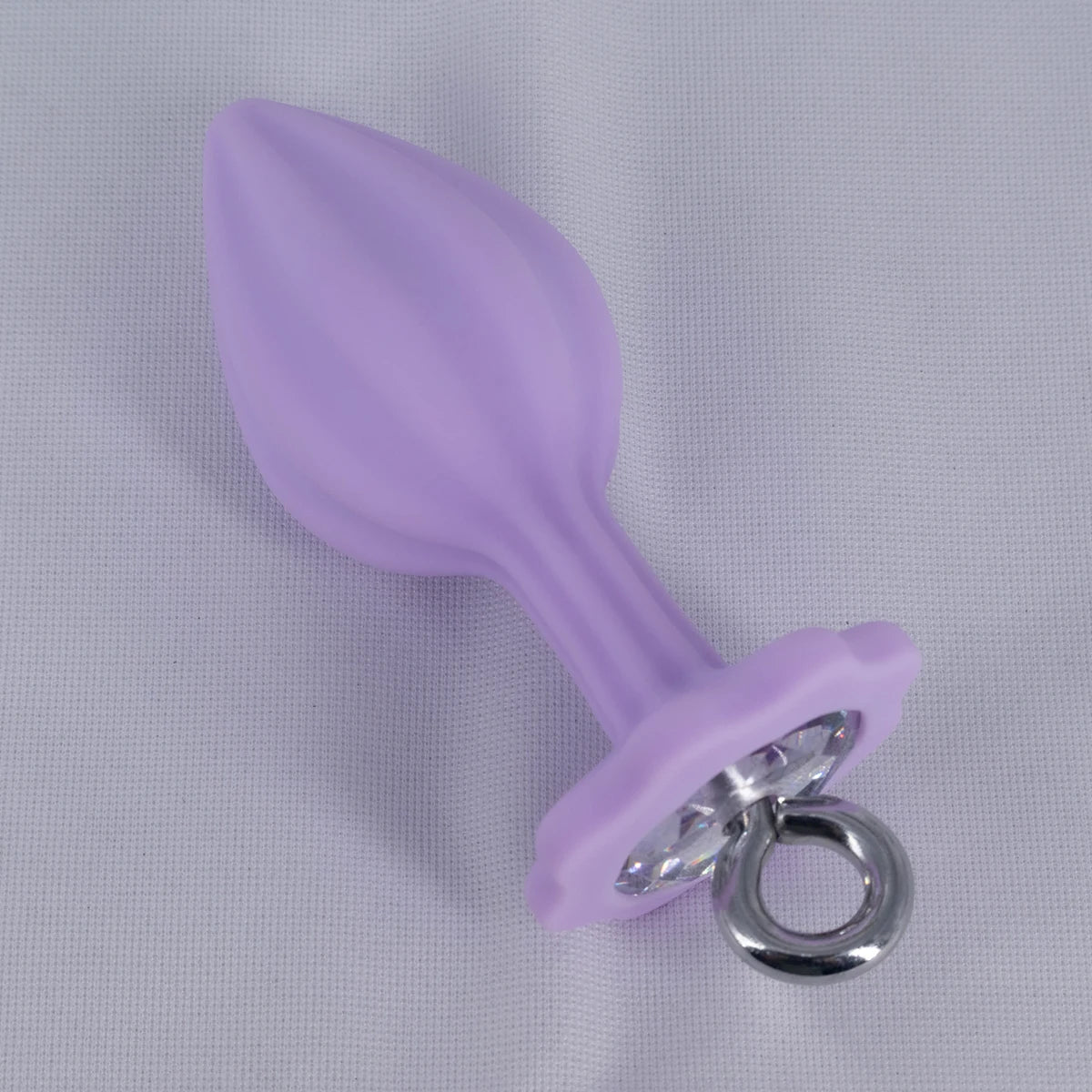 Silicone Butt Plug with Metal Ring