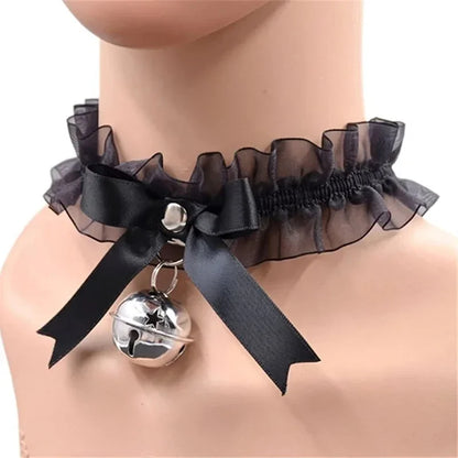 Bow Knot Bell Choker