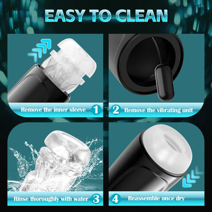 3-in-1 Automatic Male Masturbator with Suction & Vibration