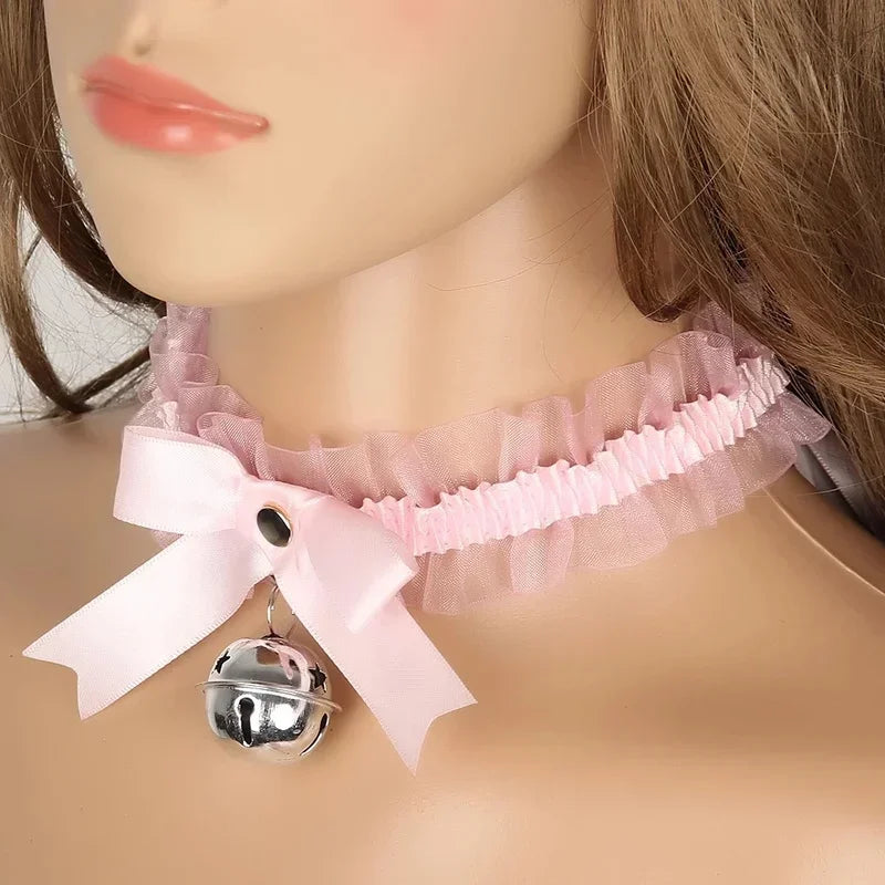 Bow Knot Bell Choker