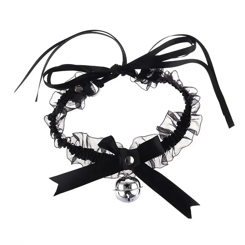 Bow Knot Bell Choker