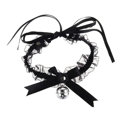 Bow Knot Bell Choker